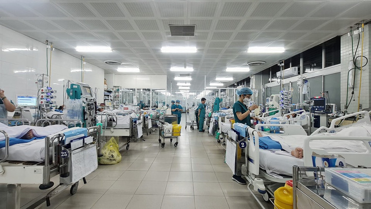 Bệnh nhân nhập viện cấp cứu, điều trị trong những ngày Tết tại Bệnh viện Chợ Rẫy (TP.HCM) - Ảnh: Bệnh viện cung cấp 