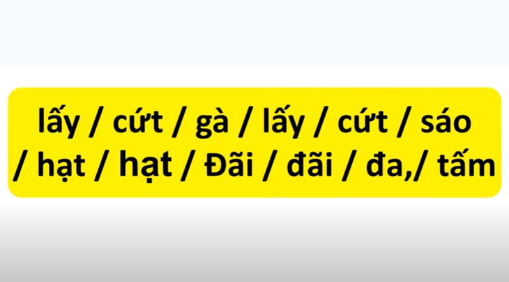 Thử tài tiếng Việt: sắp xếp các từ sau thành câu có nghĩa (P4)- Ảnh 5.