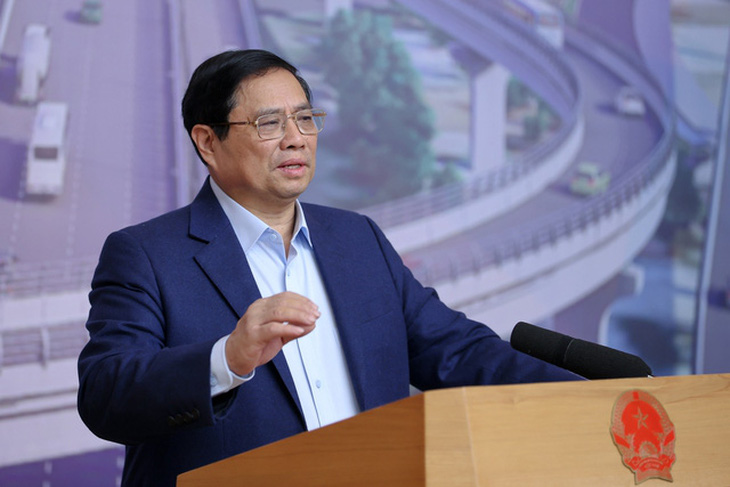 Thủ tướng Phạm Minh Chính chủ trì phiên họp các dự án, công trình giao thông trọng điểm - Ảnh: VGP