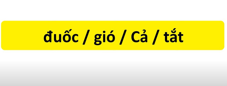 Thử tài tiếng Việt: Sắp xếp các từ sau thành câu có nghĩa (P6)- Ảnh 5.