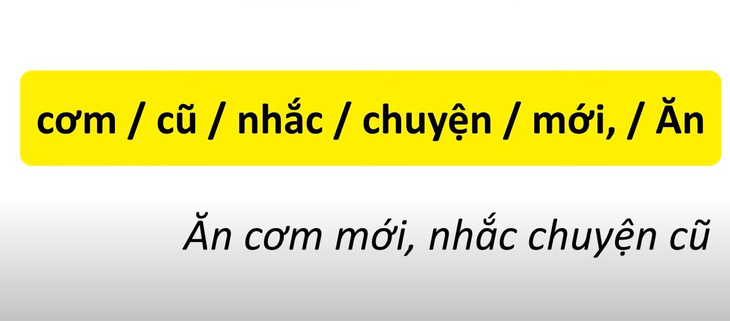 Thử tài tiếng Việt: Sắp xếp các từ sau thành câu có nghĩa (P7)- Ảnh 4.