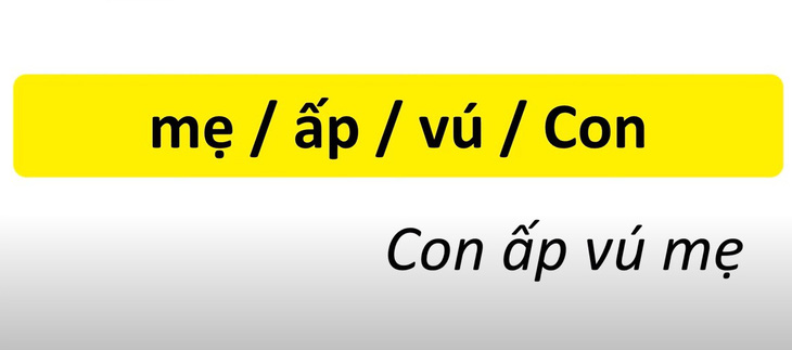 Thử tài tiếng Việt: Sắp xếp các từ sau thành câu có nghĩa (P7)- Ảnh 6.