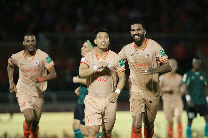 CLB Công An Hà Nội từng thắng 5-3 trước CLB TP.HCM trên sân Thống Nhất ở vòng 8 giai đoạn 1 V-League 2023 - Ảnh: VPF