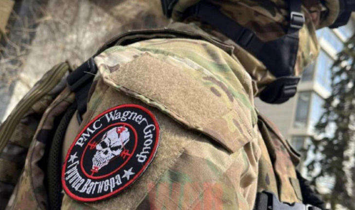 Một miếng huy hiệu ở tay áo của Công ty quân sự Wagner - Ảnh: FACEBOOK