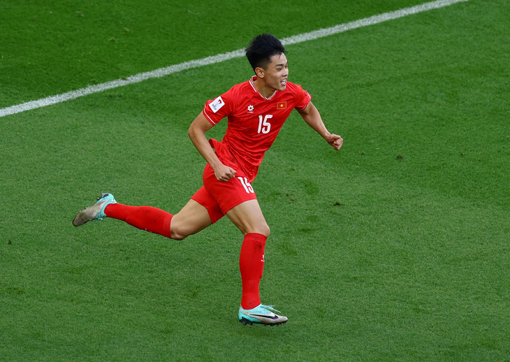 Nguyễn Đình Bắc tỏa sáng ở Asian Cup 2023 khi ghi bàn vào lưới đội tuyển Nhật Bản - Ảnh: REUTERS