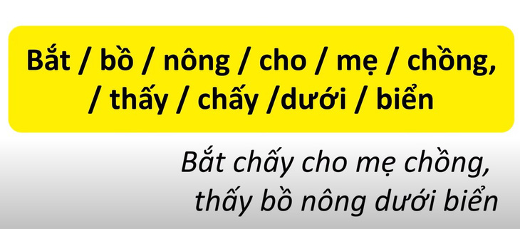 Thử tài tiếng Việt: Sắp xếp các từ sau thành câu có nghĩa (P11)- Ảnh 2.