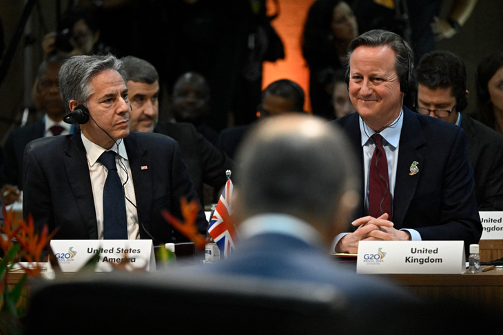 Các bộ trưởng G20 có cuộc họp cấp cao đầu tiên trong năm 2024 tại Brazil ngày 21-2 - Ảnh: AFP