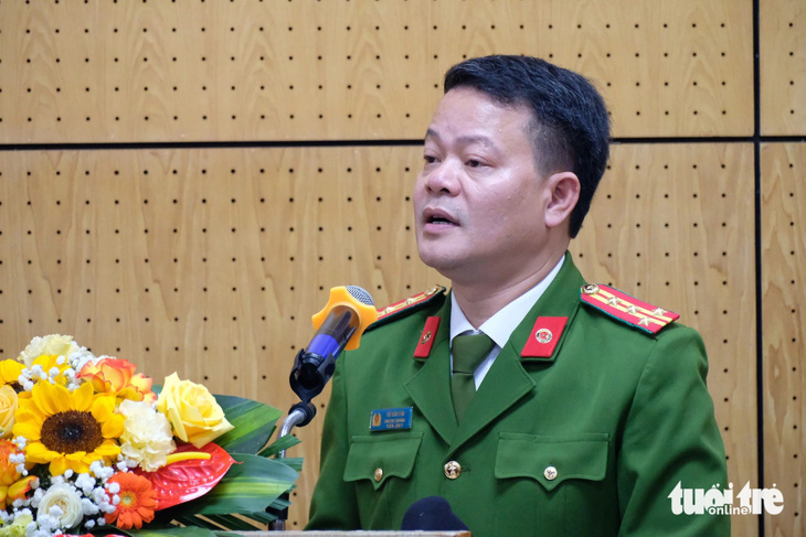 Đại tá Vũ Văn Tấn - phó cục trưởng C06, Bộ Công an - Ảnh: NGUYÊN BẢO