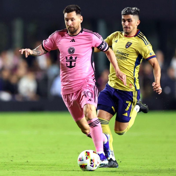 Messi in Inter Miami's match against Real Salt Lake taking place on the morning of February 22 - Photo: Deportes RPC