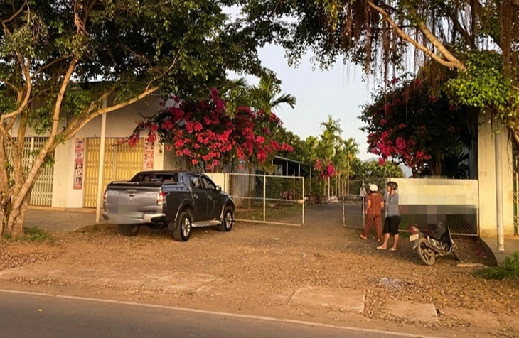 Nhà nghỉ ở xã Ea Riêng, huyện M'Đrắk - nơi phát hiện nữ sinh tử vong - Ảnh: Công an cung cấp