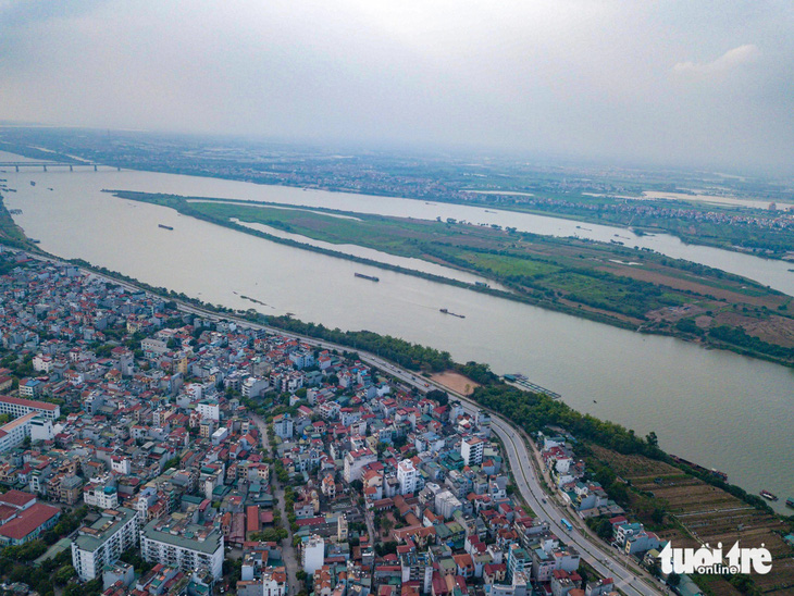 Hà Nội xác định sông Hồng là trục phát triển chính của thủ đô - Ảnh: NAM TRẦN
