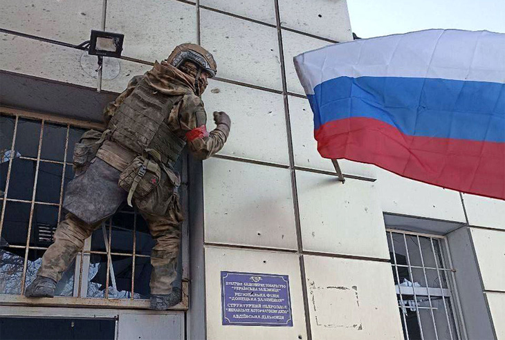 Nga đã thượng cờ ở Avdeyevka. Ảnh: The Moscow Times