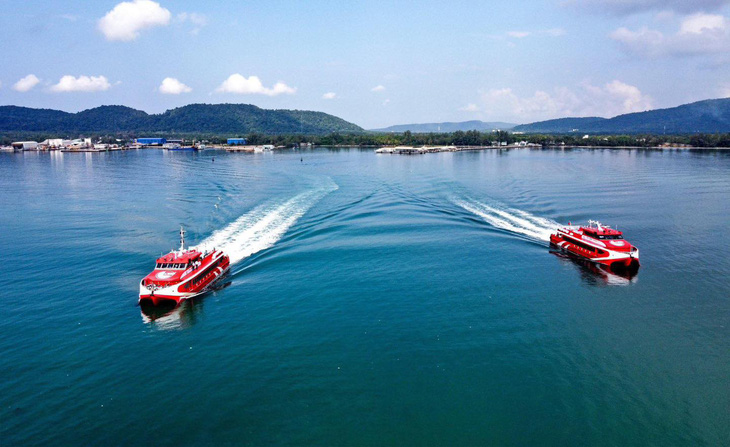 Những con tàu cao tốc dự kiến phục vụ tuyến hoạt động tuyến Nhà Bè, TP.HCM đi Côn Đảo - Ảnh: Công ty CP Tàu cao tốc Phú Quốc