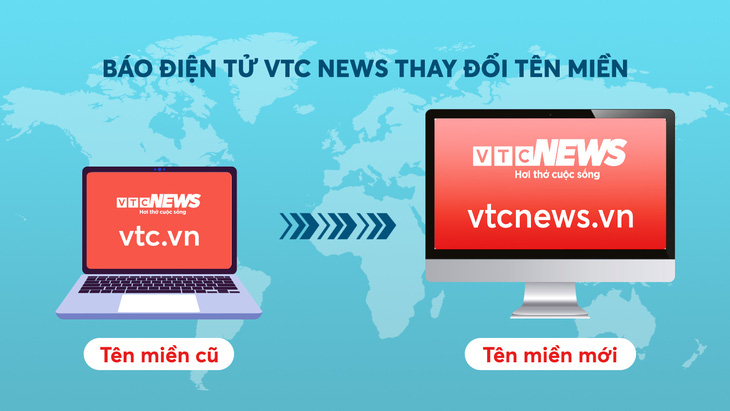 Báo điện tử VTC News đổi tên miền vtc.vn sang vtcnews.vn - Ảnh: Báo cung cấp