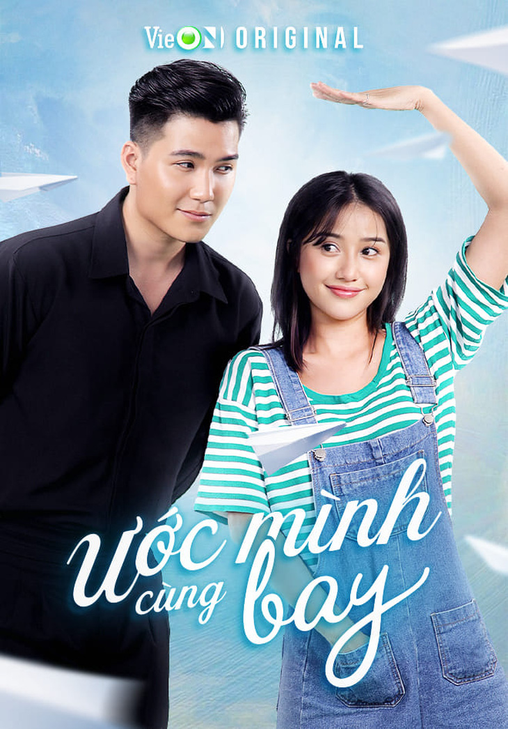 Poster Ước mình cùng bay có diễn viên Trịnh Thảo và Lê Hải