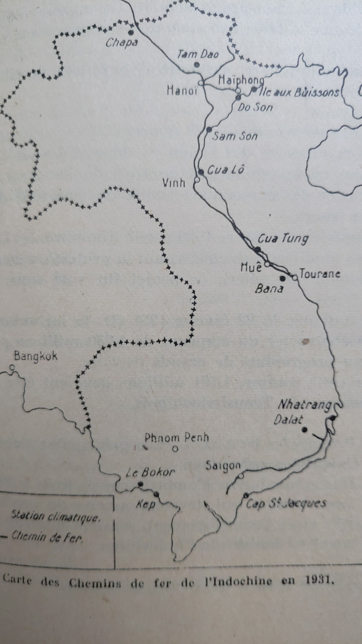 Bản đồ đường sắt xuyên Việt.