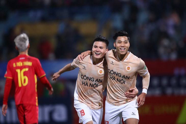 Công An Hà Nội quyết đấu với Nam Định ở vòng 16 V-League 2023-2024 - Ảnh: H.T