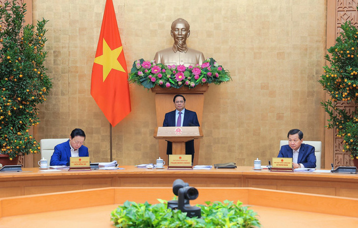 Thủ tướng Phạm Minh Chính chủ trì phiên họp chuyên đề pháp luật với 11 nội dung quan trọng - Ảnh: VGP