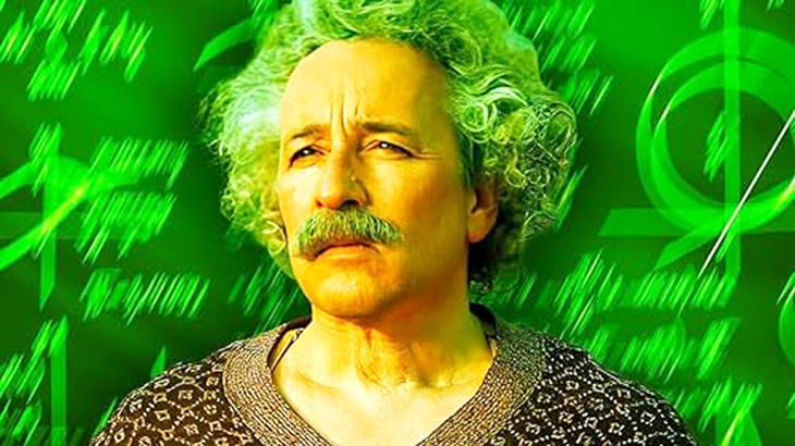 Aidan McArdle trong tạo hình Albert Einstein