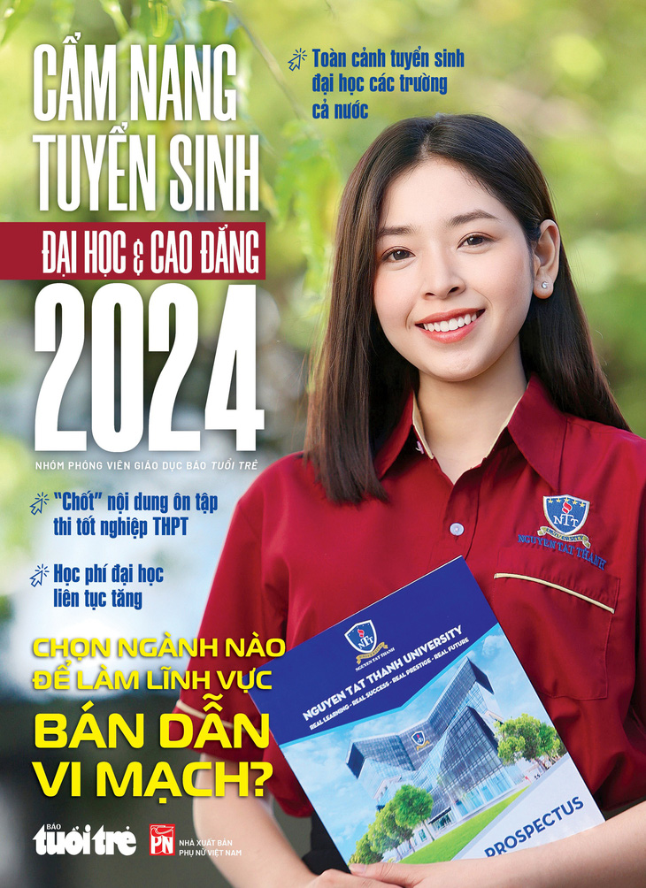 Cẩm nang tuyển sinh đại học và cao đẳng 2024 của báo Tuổi Trẻ sẽ chính thức phát hành sáng 3-3 - Ảnh: TR.H.