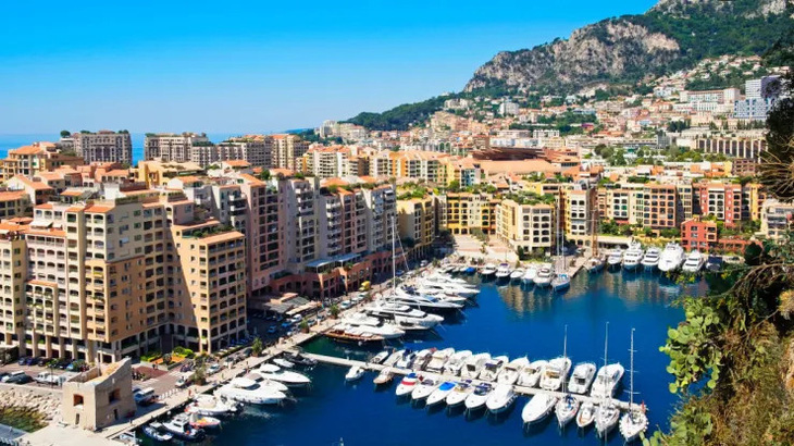Cảng Fontvieille ở Công quốc Monaco - Ảnh: CNBC