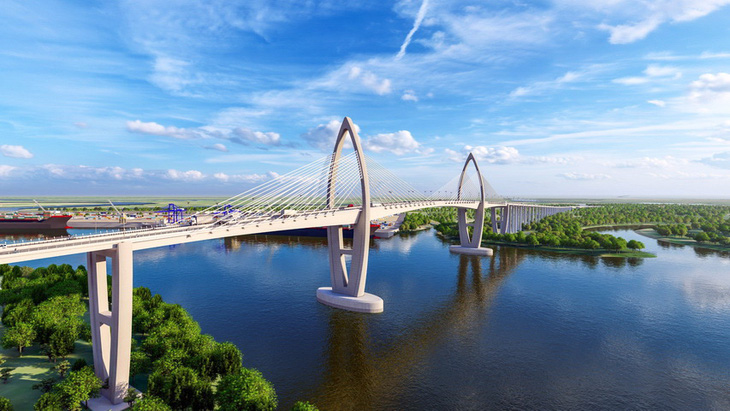Phối cảnh cầu Phước An, cầu có tính kết nối giao thông quan trọng của vùng Đông Nam Bộ.