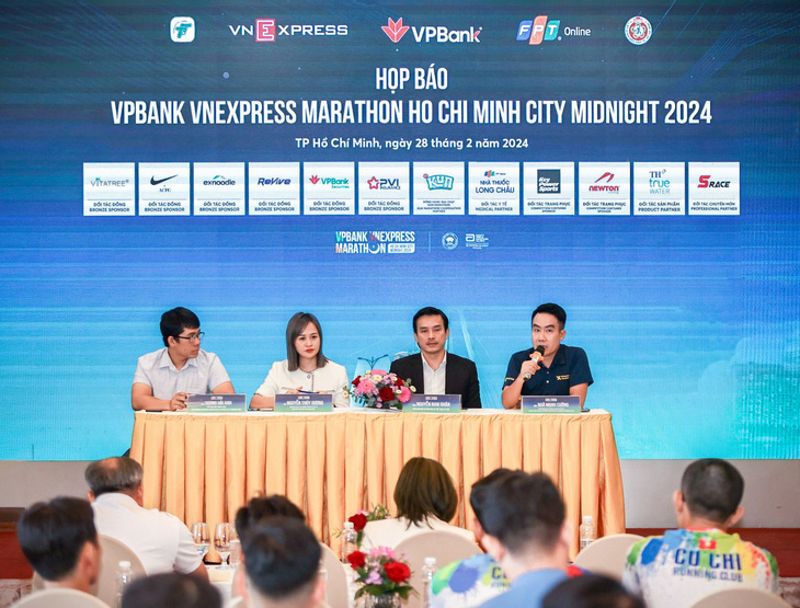 Buổi họp báo VPBank VnExpress Marathon Ho Chi Minh City Midnight 2024 - Ảnh: V.T.C