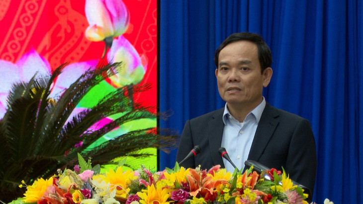 Phó thủ tướng Trần Lưu Quang phát biểu về tình hình phát triển vùng Tây Nguyên - Ảnh: BỒNG SƠN
