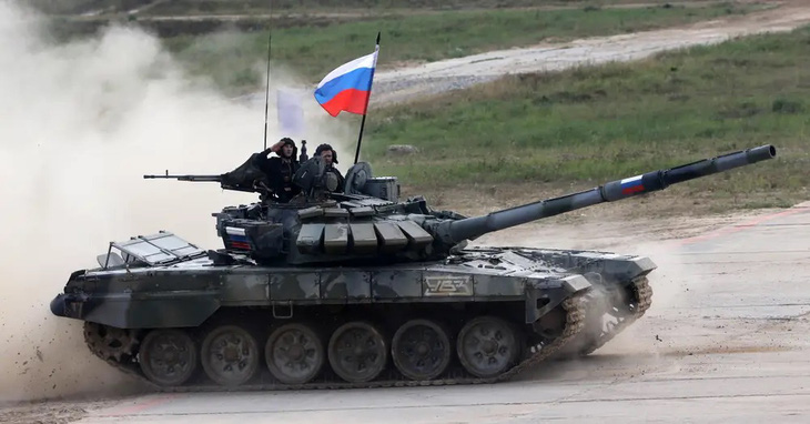 Xe tăng T-72 B3 của Nga - Ảnh: GETTY IMAGES