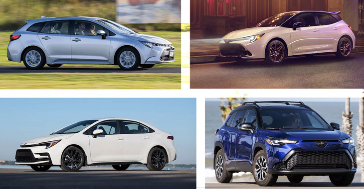 Việc Toyota tính mọi phiên bản nội địa của Corolla lẫn mọi cấu trúc thân từ sedan, hatchback tới SUV vào doanh số tổng, khiến thông số này có phần bị thổi phồng - Ảnh: Carscoops