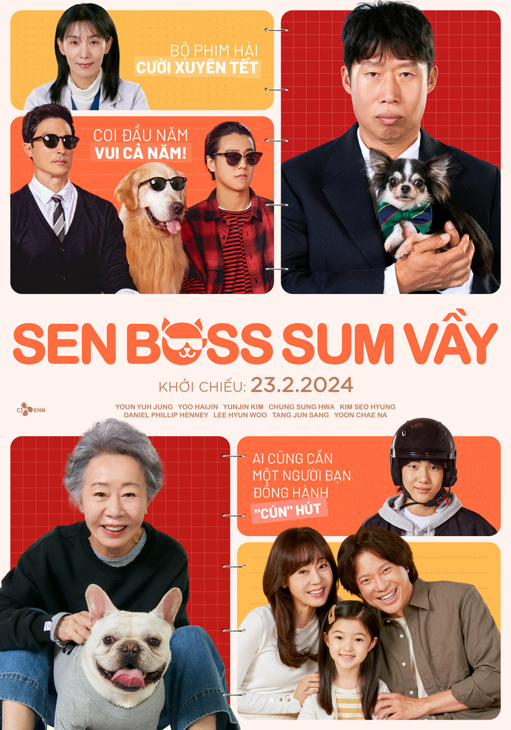 Poster đầu tiên của 'Sen boss sum vầy' quy tụ dàn diễn viên đình đám xứ Hàn