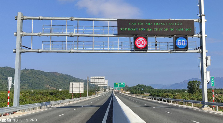 Cao tốc Nha Trang - Cam Lâm được nâng tốc độ tối đa lên 90km/h - Ảnh: Cục Đường bộ Việt Nam