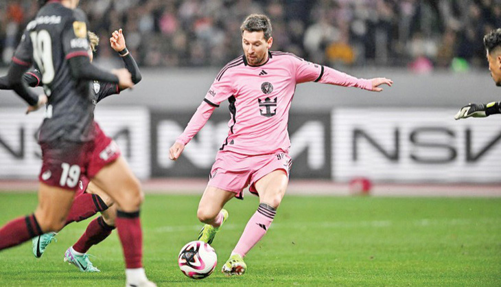 Messi thi đấu ở Nhật Bản khiến cổ động viên và chính quyền Hong Kong nổi giận - Ảnh: Getty