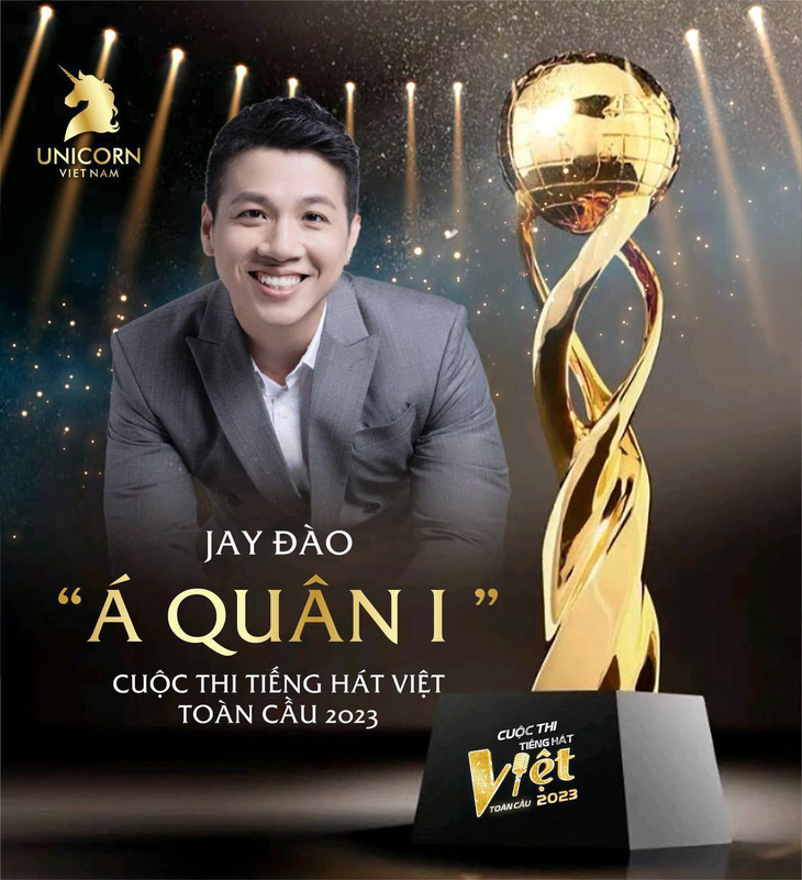Jay Đào giành giải á quân 1 tại cuộc thi Tiếng hát Việt toàn cầu 2023
