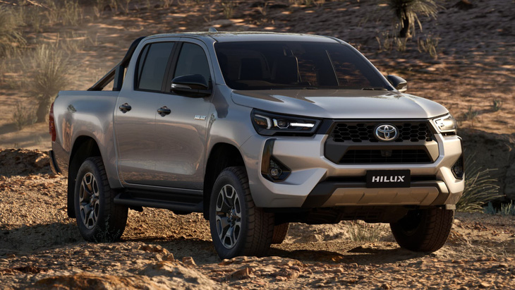 Toyota Hilux bản nâng cấp facelift 2024 tại thị trường Úc có điều chỉnh thiết kế ở cản trước - Ảnh: Toyota