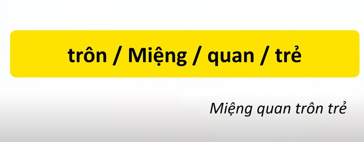 Thử tài tiếng Việt: Sắp xếp các từ sau thành câu có nghĩa (P18)- Ảnh 2.