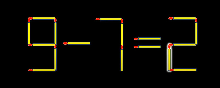 Thử tài IQ: Di chuyển một que diêm để 2-9=7 thành phép tính đúng- Ảnh 6.