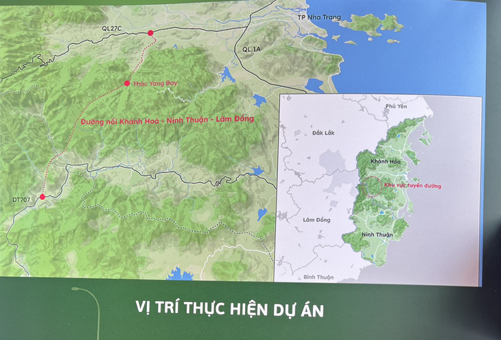 Sơ đồ hướng tuyến đường kết nối liên vùng - Ảnh UBND tỉnh Khánh Hòa cung cấp