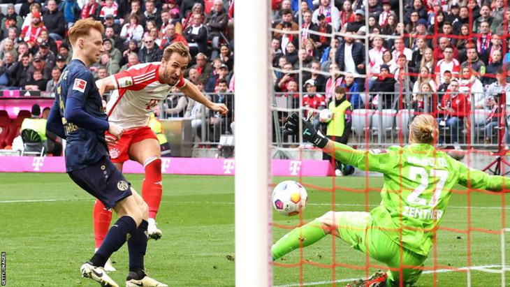 Harry Kane đang dẫn đầu danh sách Vua phá lưới ở Bundesliga với 30 bàn thắng - Ảnh: Getty
