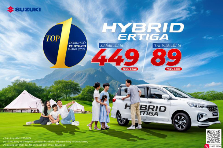 Chỉ từ 449 triệu để sở hữu Suzuki Hybrid Ertiga- Ảnh 1.