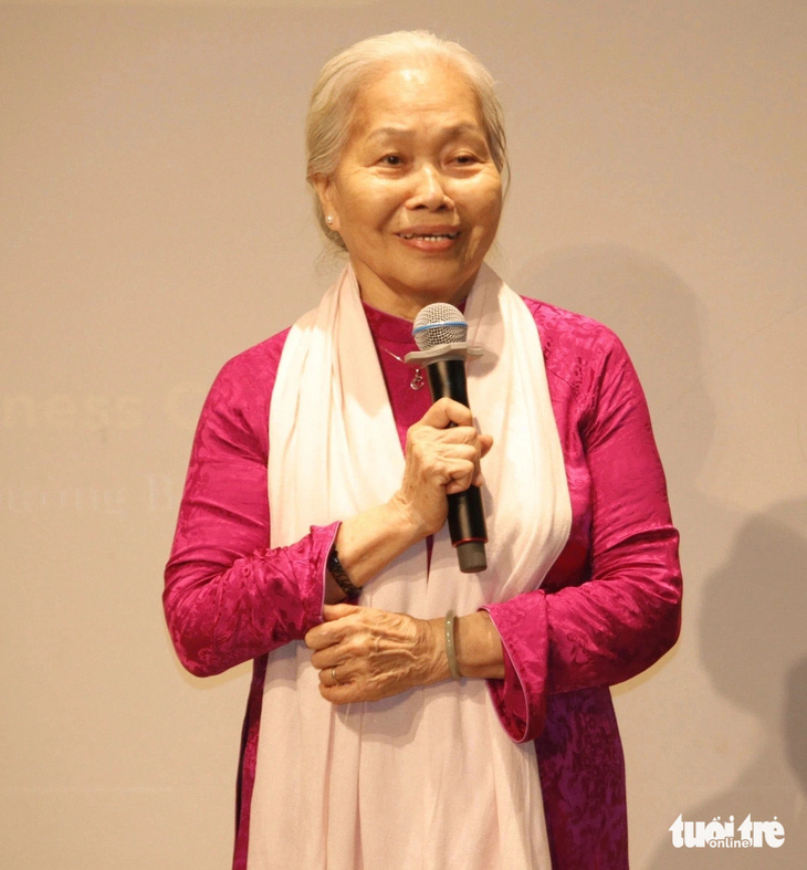 Bà Lê Tú Cẩm - chủ tịch Hội Di sản văn hóa TP.HCM - Ảnh: HỒ LAM