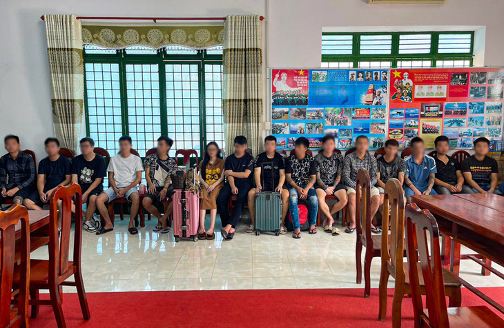 15 người Việt Nam được xác định bị lừa. cưỡng bức làm việc tại Campuchia - Ảnh: Lực lượng chức năng cung cấp