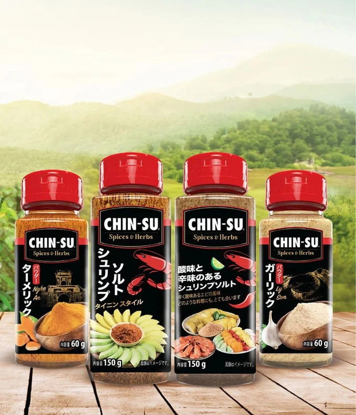 Bộ gia vị bột và hạt đặc sản CHIN-SU lần đầu tiên có mặt tại Japan Foodex.