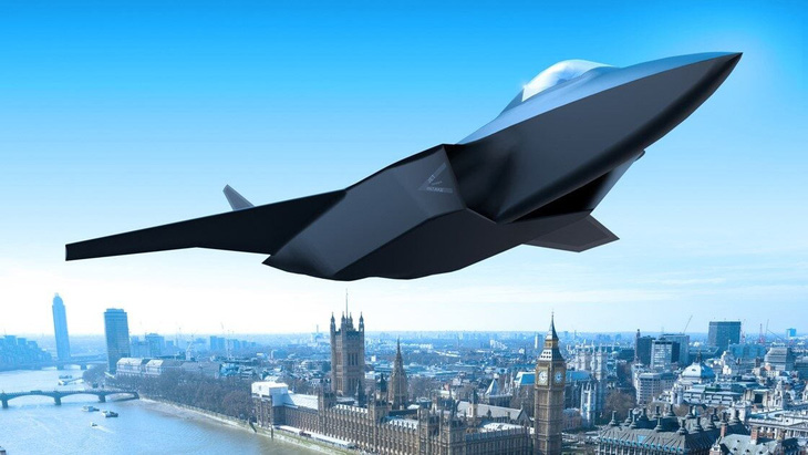 Đồ họa mô phỏng máy bay chiến đấu thế hệ mới do Nhật Bản, Anh và Ý cùng phát triển - Ảnh: BAE Systems