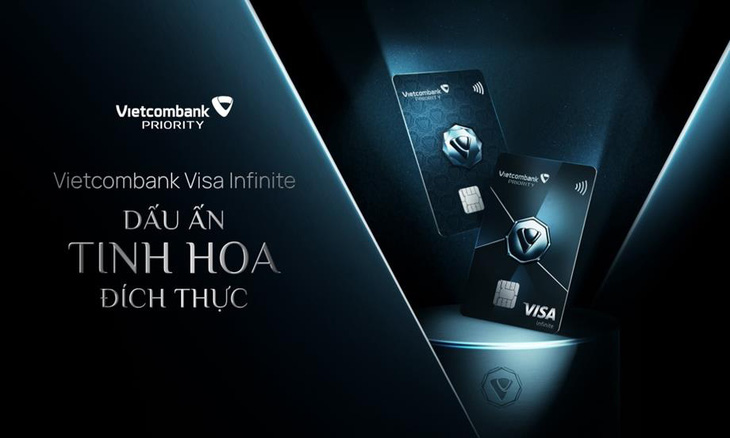 Ra mắt đồng thời hai thiết kế thẻ kim loại ấn tượng là một trong những điểm nhấn tạo nên sự khác biệt của thẻ Vietcombank Visa Infinite (Nguồn: Vietcombank)