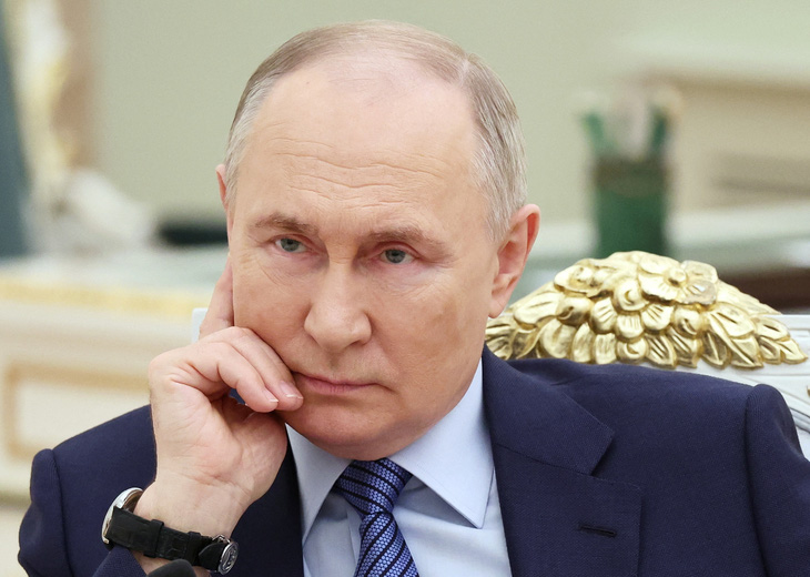 Tổng thống Nga Vladimir Putin tại Điện Kremlin ở Matxcơva, Nga hôm 12-3 - Ảnh: REUTERS