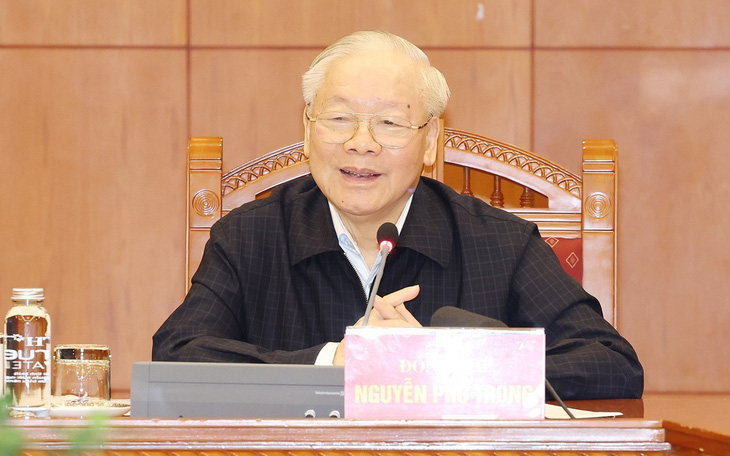 Tổng bí thư Nguyễn Phú Trọng chủ trì họp Tiểu ban Nhân sự Đại hội XIV