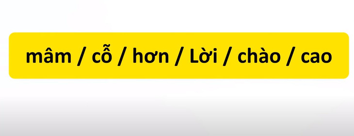 Thử tài tiếng Việt: Sắp xếp các từ sau thành câu có nghĩa (P33)- Ảnh 3.