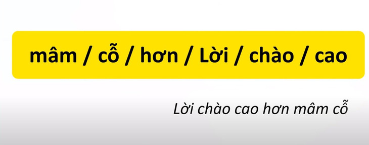 Thử tài tiếng Việt: Sắp xếp các từ sau thành câu có nghĩa (P33)- Ảnh 4.