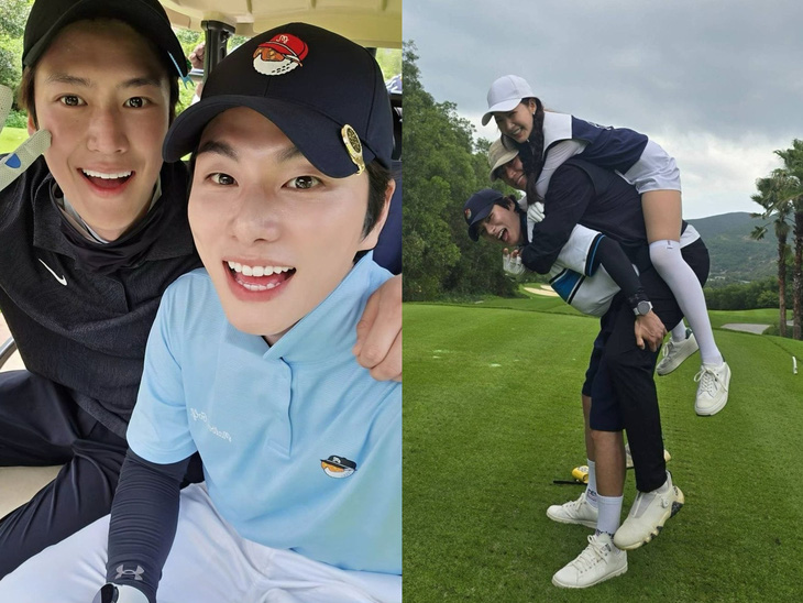 Park Min Young, Na In Woo và Lee Yi Kyun đã có khoảng thời gian vui vẻ tại Nha Trang - Ảnh: Instagram